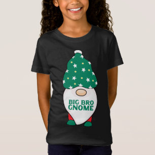 Camiseta Big Bro Gnomo Irmão Gnomos Correspondendo ao Natal