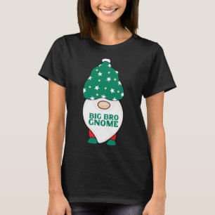Camiseta Big Bro Gnomo Irmão Gnomos Correspondendo ao Natal