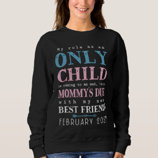Camiseta Big Bro Sis Kids Only Child Expiring February 2023