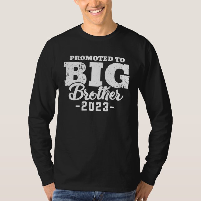 Camiseta Big Brother 2023 For Toddler Youth Pregnancy Annou (Frente)