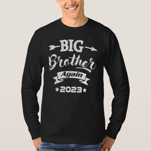 Camiseta Big Brother Again 2023 Baby Announcement Boys Todd (Frente)