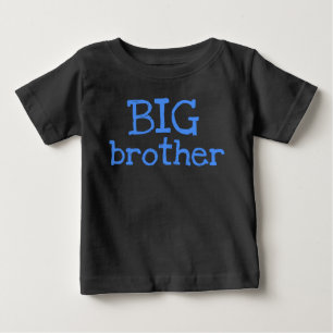 Camiseta Big brother azul do texto