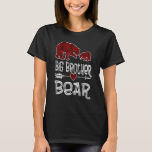 Camiseta Big Brother Bear Buffalo Red Xadrez Seta Natal