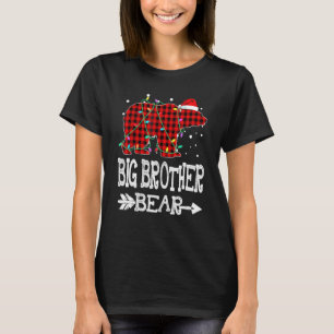 Camiseta Big Brother Bear Natal Pajama Red Xadrez Buffal