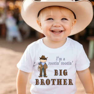 Camiseta Big Brother Cute Cowboy Rootin' Tootin'