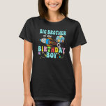 Camiseta Big Brother Do Astronauta Birthday Boy Space Pa<br><div class="desc">Grande Irmão Da Festa Espacial Astronauta de Astronauta de Aniversário</div>