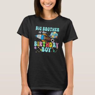 Camiseta Big Brother Do Astronauta Birthday Boy Space Pa