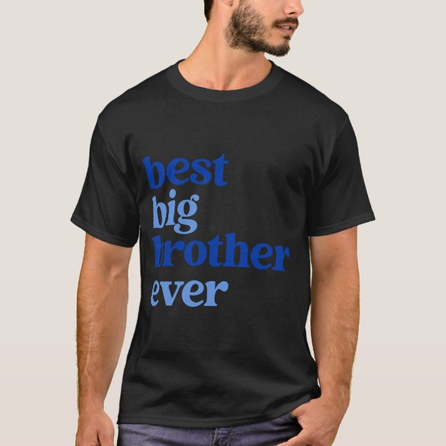 Camiseta Big Brother Ever Gray With Blue Text Boys _2  (Frente)