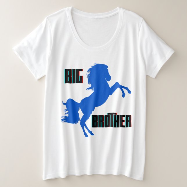 Camiseta Big Brother Horse Rearing (Frente do Design)