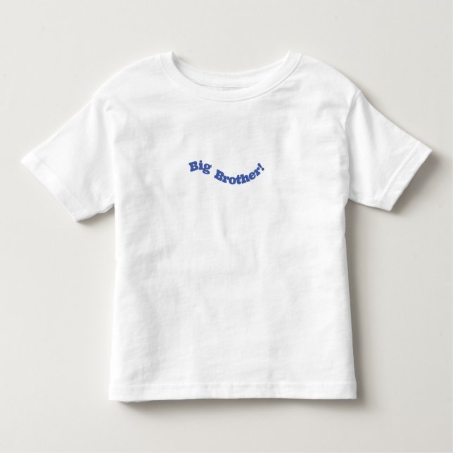 Camiseta Big Brother New Baby Newborn Quote Toddler Shirt (Frente)