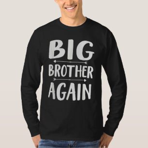 Camiseta Big Brother Novamente Bonito Boho Irmão Gritante A
