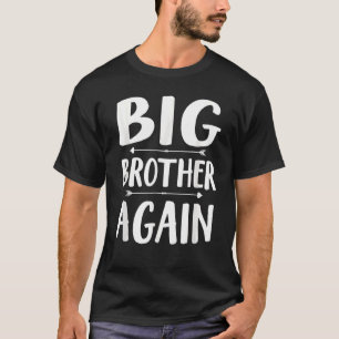 Camiseta Big Brother Novamente Bonito Boho Irmão Gritante A