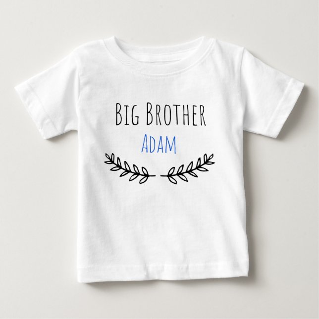 Camiseta Big brother Personalized  name (Frente)