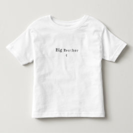 Camiseta Big Brother Quote With Heart Toddler Shirt