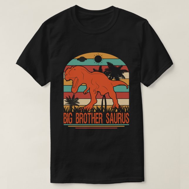 Camiseta BIG BROTHER SAURUS Dinossaur Vintage (Frente do Design)