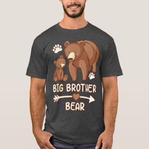 Camiseta big brother tee shirt bear, brother bear t shirt f