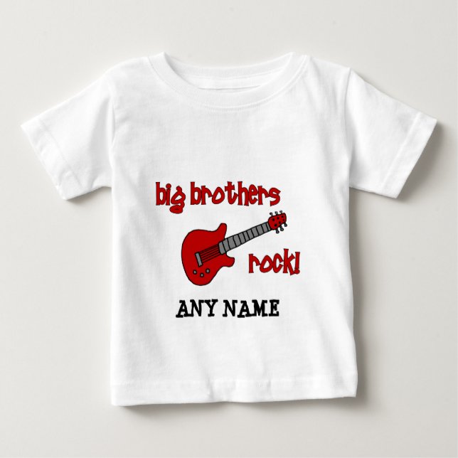 Camiseta Big Brothers Rock com guitarra (Frente)