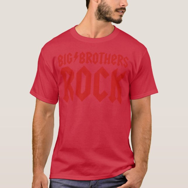 Camiseta Big Brothers Rock little brother sister Bro Sis fr (Frente)