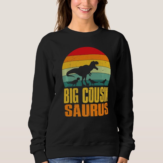 Camiseta Big Cousinsaurus Rex Dinosaur Big Cousin Saurus Fa (Frente)