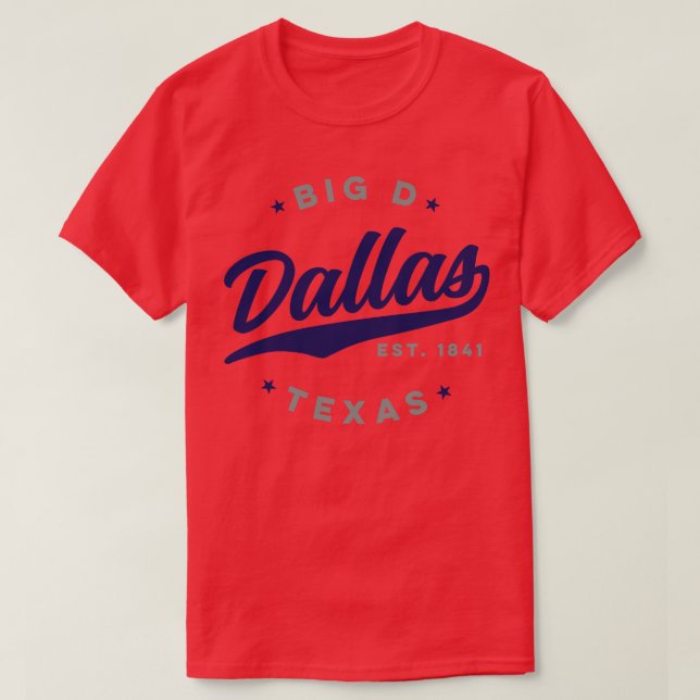 Camiseta Big D Dallas Texas (Frente do Design)