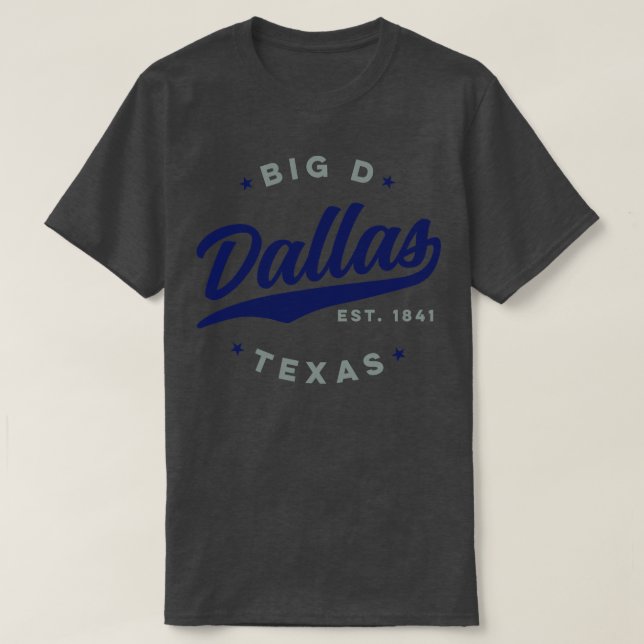 Camiseta Big D Dallas Texas (Frente do Design)
