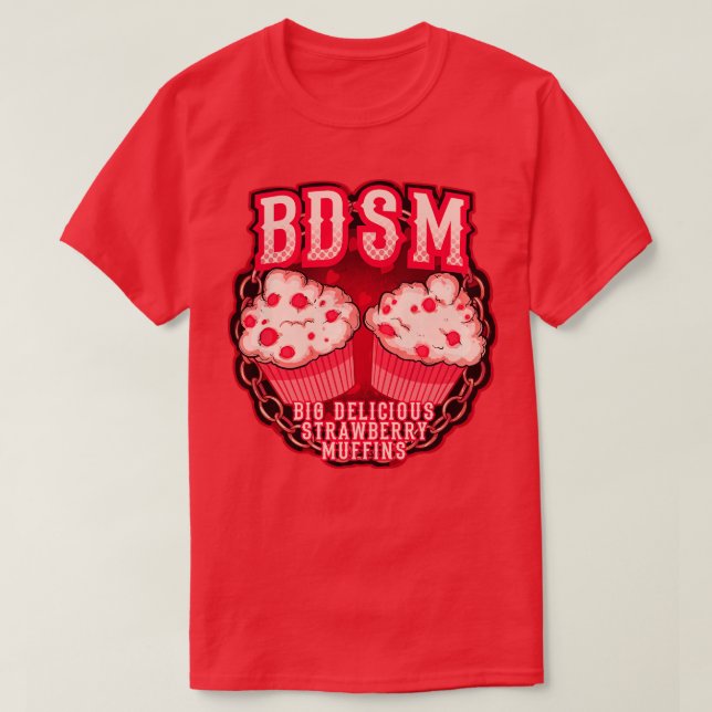Camiseta Big Delicioso Morango Muffins (Frente do Design)