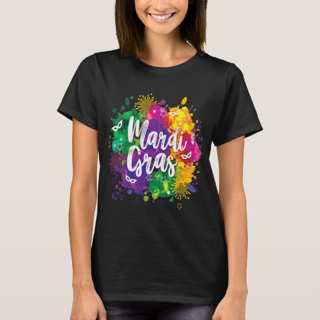Camiseta Big Easy Vibes Mardi Gras Fat Tuesday New Orleans  (Frente)