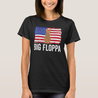 Camiseta Big Floppa Caracal Cat Meme USA Flag Patriotic_1