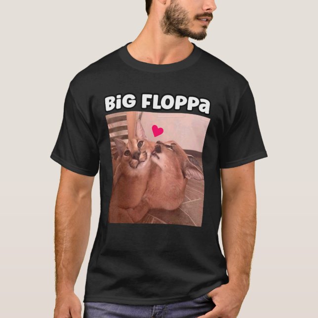 Camiseta Big Floppa Cat (Frente)