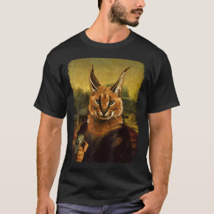 Camiseta Big Floppa Meme Caracal retro vintage Cat com gu