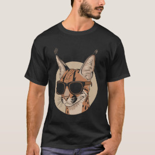 Camiseta Big Floppa Meme de Caracal Engraçado Gato Meme Flo