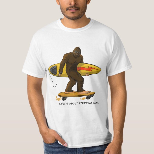 Camiseta Big foot surfer (Frente)