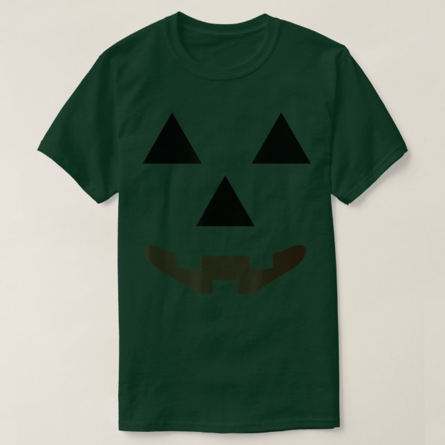 Camiseta Big Halloween Pumpkin Jack O'Lantern Face Hallowee (Frente do Design)