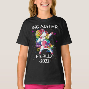 Camiseta Big irmã unicorn Finalmente 2022