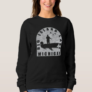 Camiseta Big Island Lake Fish Michigan