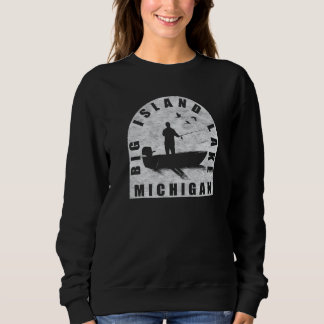 Camiseta Big Island Lake Fish Michigan
