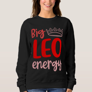 Camiseta Big Leo Energy Mulheres Leo Rainha Zodiac Leo Seas