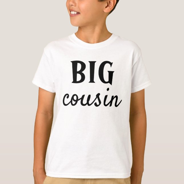 Camiseta BIG ou LIL, primo irmão irmã personalizado (Frente)