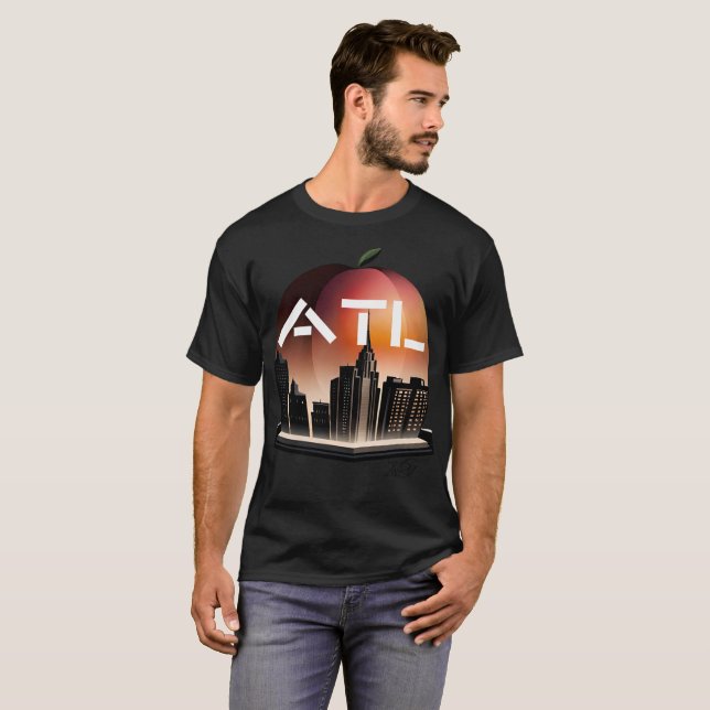 Camiseta Big Peach ATL (Frente Completa)