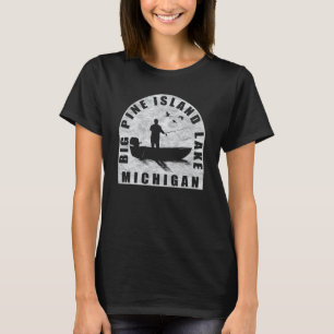 Camiseta Big Pine Island Lake Fish Michigan