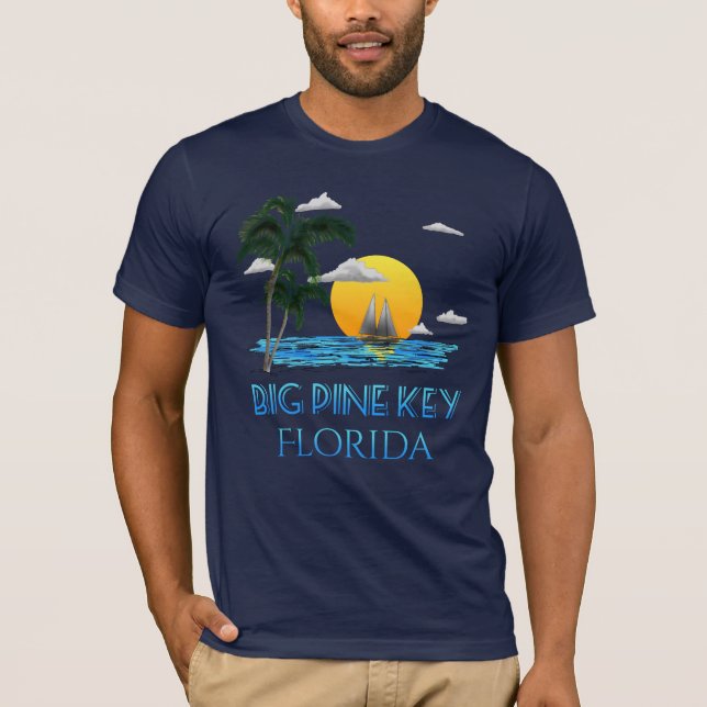 Camiseta Big Pine Key Florida Keys a Navegar (Frente)
