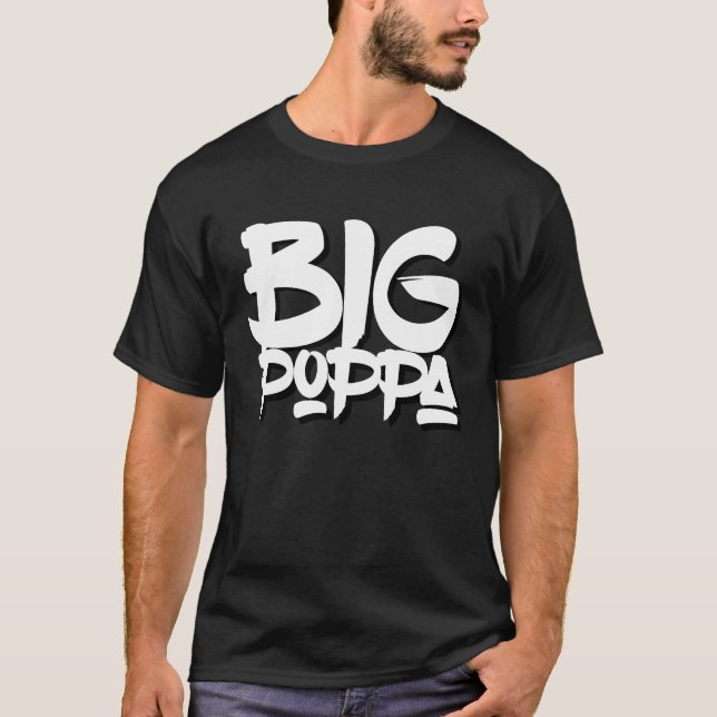 Camiseta Big Poppa graffiti de hip hop (Frente)