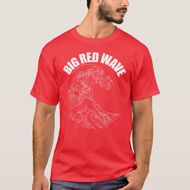 Camiseta Big Red Wave Vote Republicano Wave GOP 2024 (Frente)