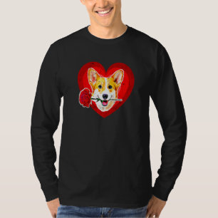 Camiseta Big Red Welsh Corgis Rosa Corgi Cartão de Pai Mãe