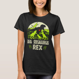 Camiseta Big Sis Dinossaur T Rex Big Sissaurus 4