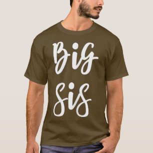 Camiseta Big Sis para Irmãozinho e Irmã