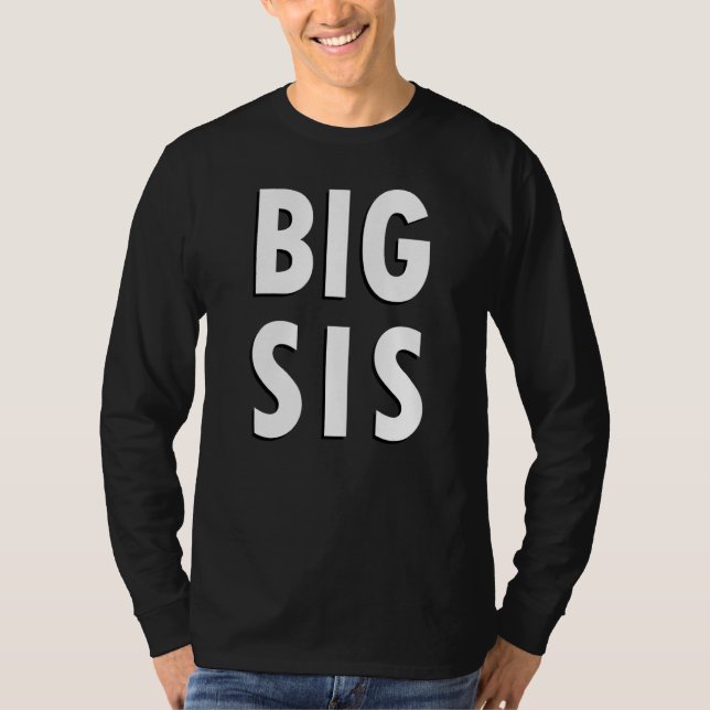 Camiseta Big Sis Simple Text (Frente)