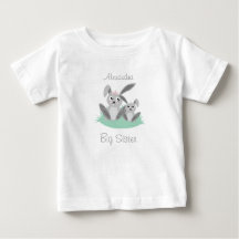 Big sister adjustable name cute bunny