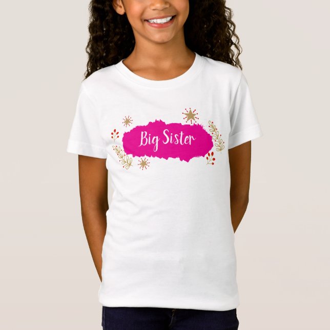 Camiseta Big Sister Christmas (Frente)