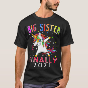 Camiseta Big Sister Finalmente Unicórnio 2021